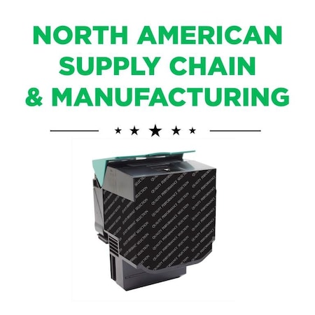 Cig Clover Imaging Remanufactured Extra High Yield Black Toner Cartridge for Lexmark CS517/CX517 201463